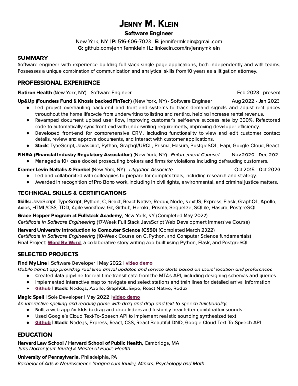 resume
